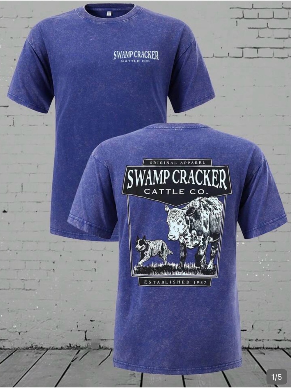 Purple Western Graphic T-Shirt